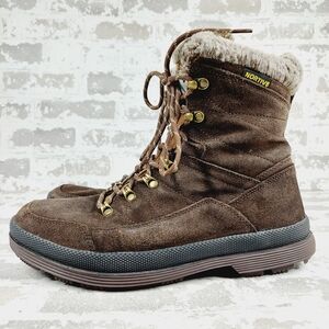 NortiV8 Norton Tex Brown Classic Lace Up Waterproof Hiking Boots O615